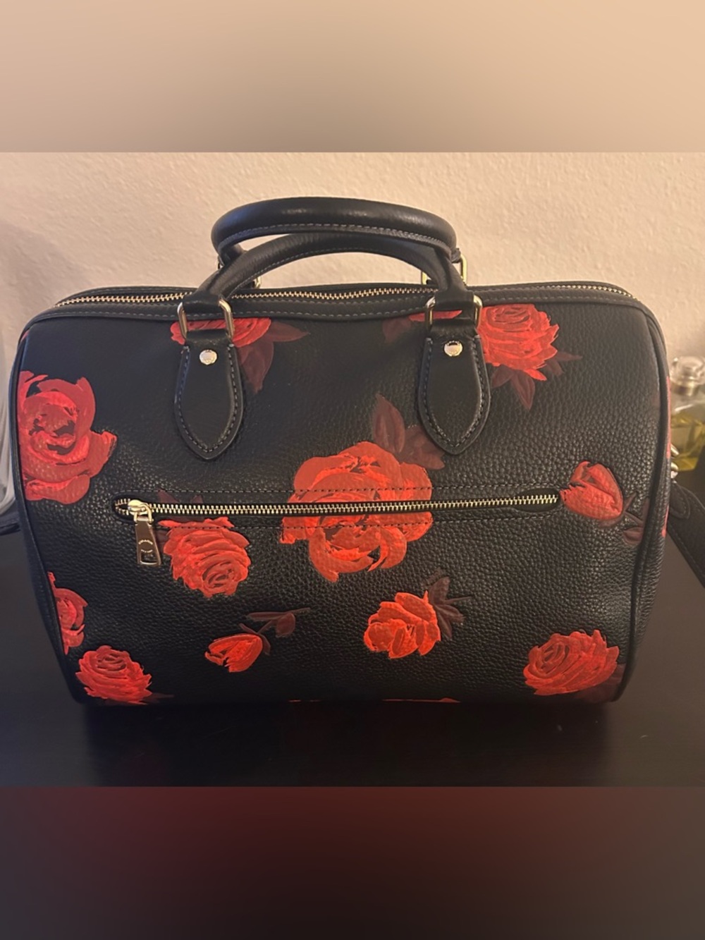 Coach Rowan Large Satchel Bag With Floral Print - Picture 3 of 7
